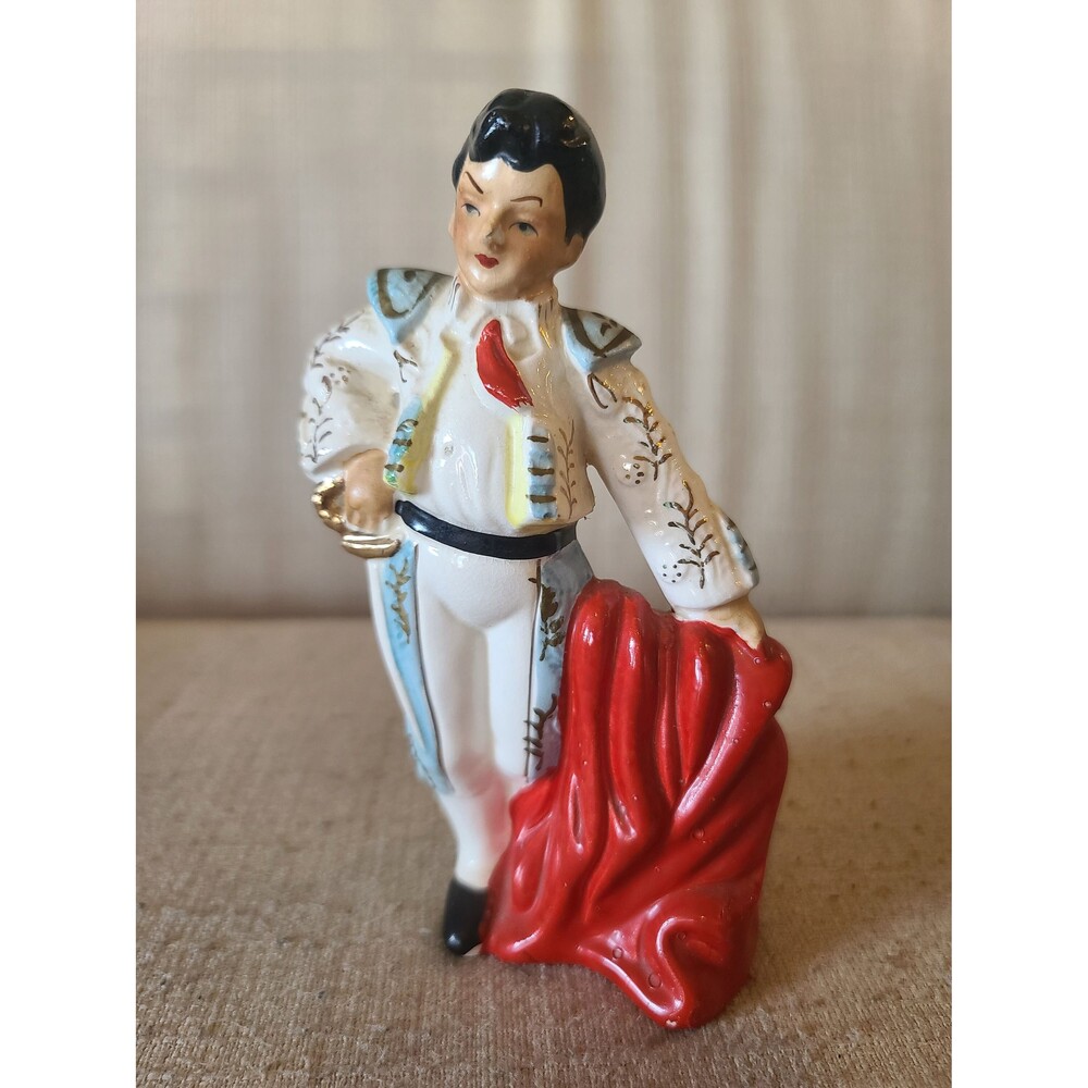Rare Vintage Kitsch 1950s Matador Ceramic Figurine